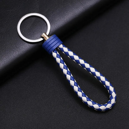 Wholesale Woven Leather Rope Keychain Car Key Ring Key Ring Pendant Activity Small Gift Key Chain Manufacturer