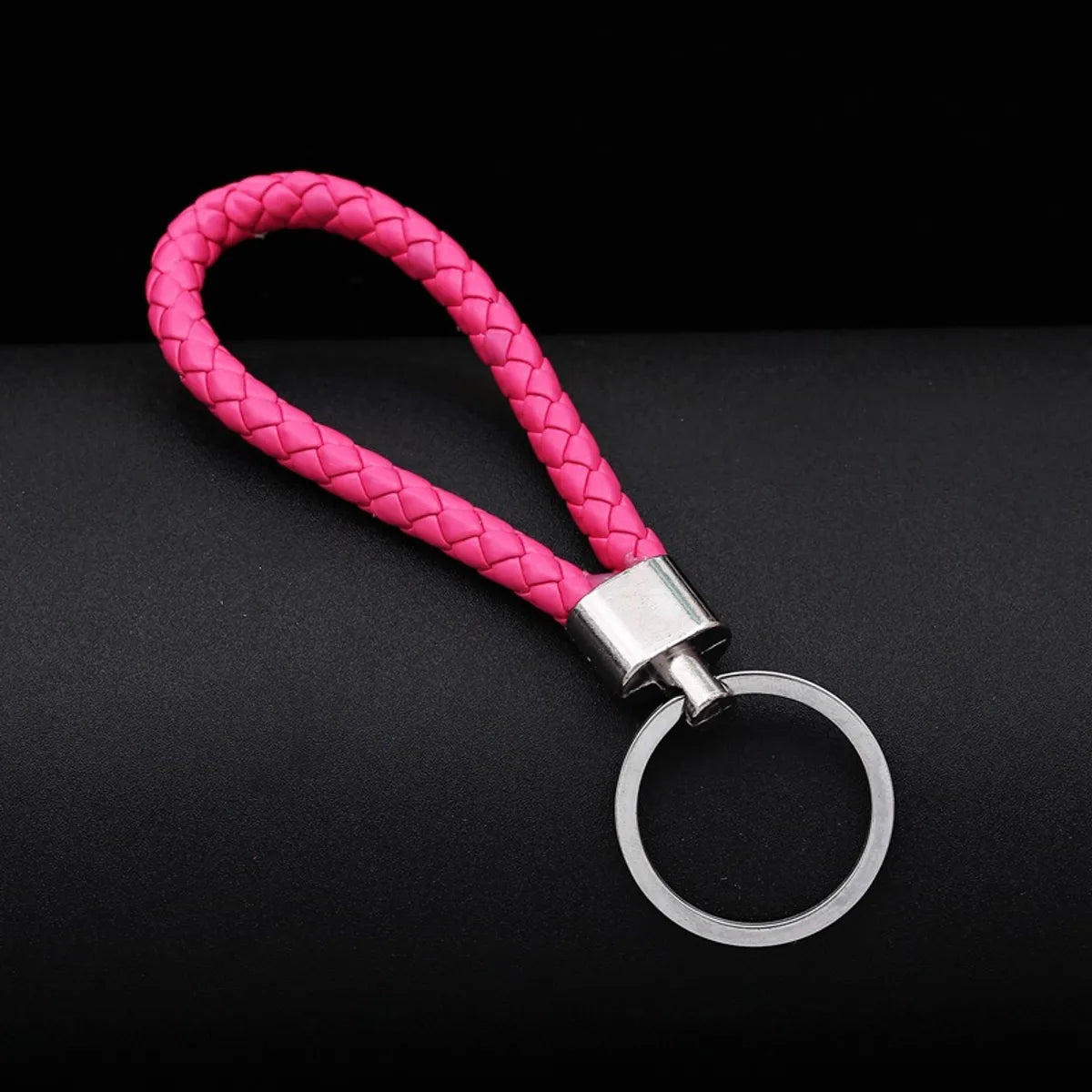 Wholesale Woven Leather Rope Keychain Car Key Ring Key Ring Pendant Activity Small Gift Key Chain Manufacturer