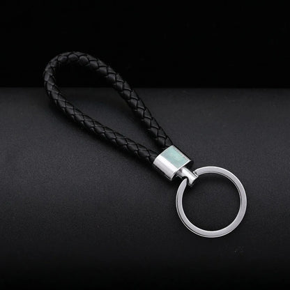 Wholesale Woven Leather Rope Keychain Car Key Ring Key Ring Pendant Activity Small Gift Key Chain Manufacturer