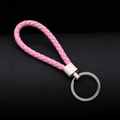 Wholesale Woven Leather Rope Keychain Car Key Ring Key Ring Pendant Activity Small Gift Key Chain Manufacturer