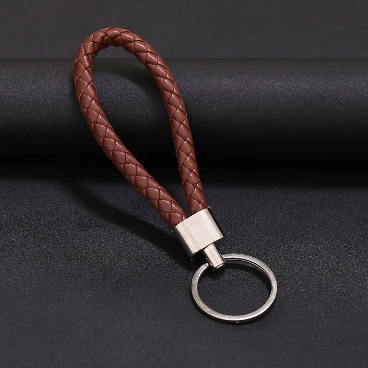 Wholesale Woven Leather Rope Keychain Car Key Ring Key Ring Pendant Activity Small Gift Key Chain Manufacturer