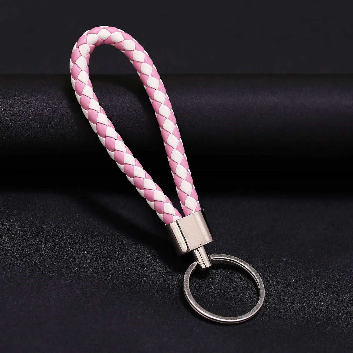 Wholesale Woven Leather Rope Keychain Car Key Ring Key Ring Pendant Activity Small Gift Key Chain Manufacturer