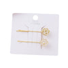 Wholesale Zinc Alloy Blue Star Cat Cloud Women's Cartoon Style Electroplated Hairpin