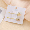 Wholesale Zinc Alloy Blue Star Cat Cloud Women's Cartoon Style Electroplated Hairpin