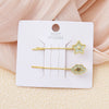 Wholesale Zinc Alloy Blue Star Cat Cloud Women's Cartoon Style Electroplated Hairpin