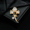 Wholesale Zinc Alloy Calla Lily Brooch Electroplated Multifunctional Silk Towel Buckle Anti Light Pin