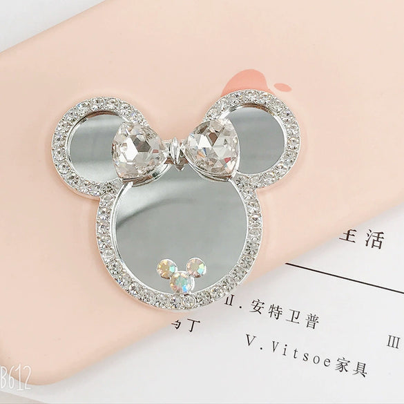 Wholesale Zinc Alloy Cartoon Doll Handmade Diamondembedded Cosmetic Mirror Jewelry Accessories Mobile Phone Shell