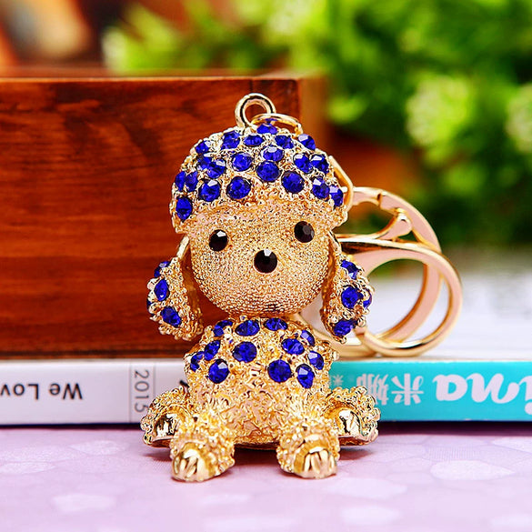 Wholesale Zinc Alloy Cute Style Puppy Car Keychain And Women's Bag Pendant