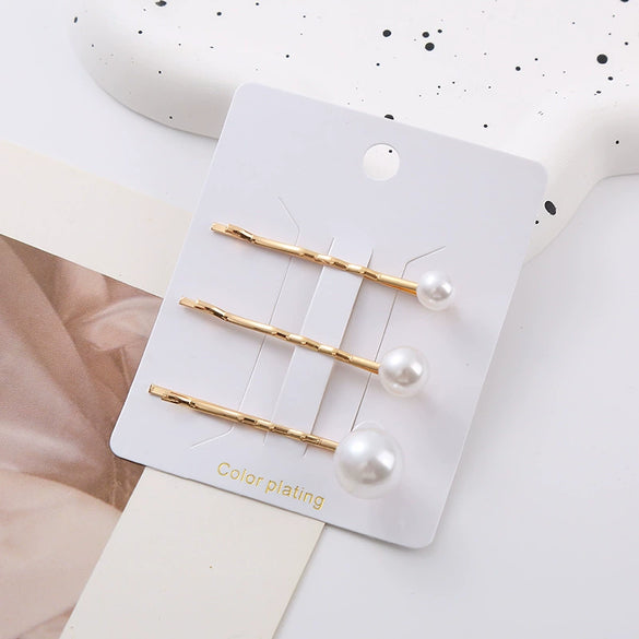 Wholesale Zinc Alloy Electroplated Fashion Pearl Hairpin For Women