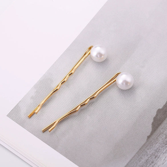 Wholesale Zinc Alloy Electroplated Fashion Pearl Hairpin For Women