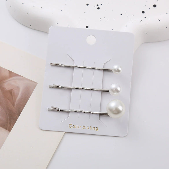 Wholesale Zinc Alloy Electroplated Fashion Pearl Hairpin For Women