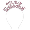 Wholesale Zinc Alloy Electroplated Geometric Simple Style Rhinestone Letter Headband For Women
