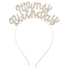 Wholesale Zinc Alloy Electroplated Geometric Simple Style Rhinestone Letter Headband For Women