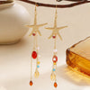 Wholesale Zinc Alloy Electroplated Starfish And Conch Marine Life Style Jewelry Set For Women