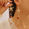 Wholesale Zinc Alloy Electroplated Starfish And Conch Marine Life Style Jewelry Set For Women