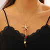 Wholesale Zinc Alloy Electroplated Starfish And Conch Marine Life Style Jewelry Set For Women
