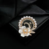 Wholesale Zinc Alloy Flower Brooch Electroplated Fashion Accessory