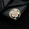 Wholesale Zinc Alloy Flower Brooch With Electroplating Simple Elegant For Clothing Accessories