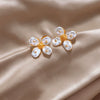 Wholesale Zinc Alloy Flower Earrings For Women Electroplated Sweet Design