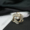 Wholesale Zinc Alloy Flower Shaped Electroplated Multifunctional Scarf Buckle For Women