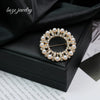Wholesale Zinc Alloy Geometric Electroplated Scarf Buckle Brooch For Women's Clothing Accessories