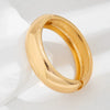 Wholesale Zinc Alloy Geometric Exaggerated Cut Electroplated Open Bracelet