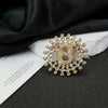 Wholesale Zinc Alloy Geometric Ladies Antilight Collar Pins Joker Fashion Brooch With Electroplating