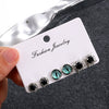 Wholesale Zinc Alloy Geometric Retro Dark Style Electroplated Unisex Earrings Three Piece Suit