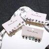 Wholesale Zinc Alloy Geometric Retro Dark Style Electroplated Unisex Earrings Three Piece Suit
