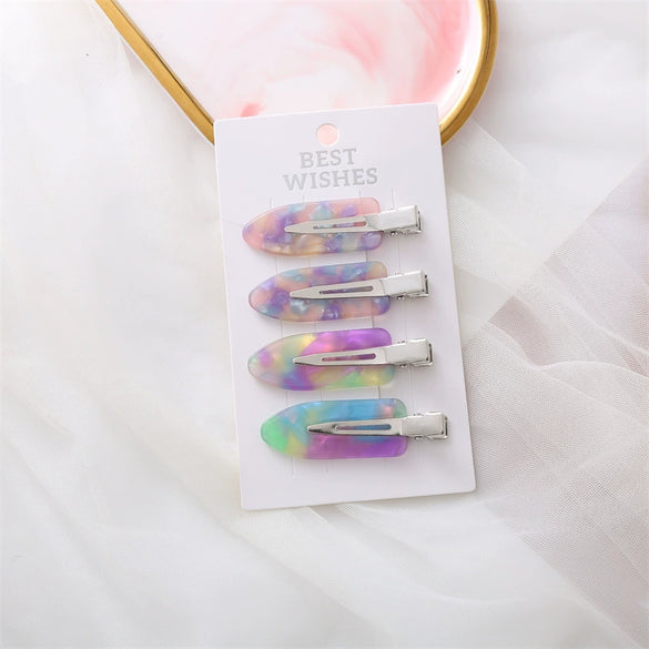 Wholesale Zinc Alloy Handmade Cute Multicolor Seamless Duckbill Hair Clips For Girls