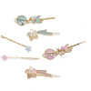 Wholesale Zinc Alloy Handmade Cute Star Moon Fantasy Pink Blue Hair Clips For Girls