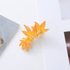 Wholesale Zinc Alloy Handmade Maple Leaf Glitter Hairpin For Girls Fashion Hair Accessories