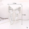 Wholesale Zinc Alloy Light Luxury Hirback Pattern Bow Accessories For Mobile Phone Cases And Hole Shoes With Electroplating