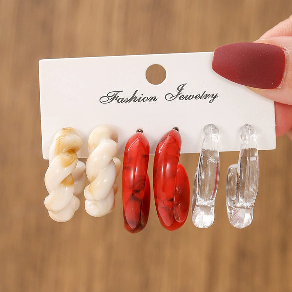 Wholesale Zinc Alloy Literary Geometric Cshaped Drop Shape Electroplated Earrings For Women