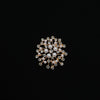 Wholesale Zinc Alloy Pearl Diamond Geometric Flower Brooch With Electroplating Unisex Light Luxury Temperament Allmatch Accessory
