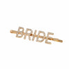 Wholesale Zinc Alloy Rhinestone Letter Hairpin For Women Electroplated Simple Style Hair Accessories