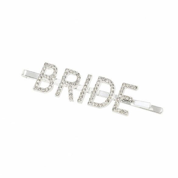 Wholesale Zinc Alloy Rhinestone Letter Hairpin For Women Electroplated Simple Style Hair Accessories