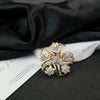 Wholesale Zinc Alloy Ring Brooch Electroplated With Highend Feel Antiexposure Pin For Clothing Unisex Accessory
