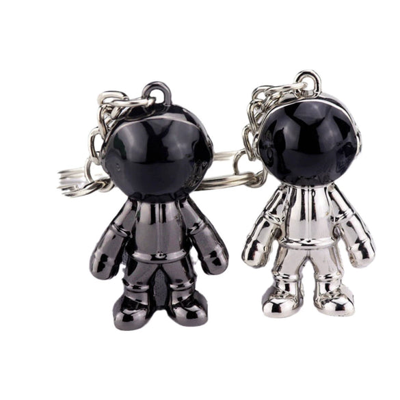Wholesale Zinc Alloy Simulation Astronaut Keychain Modern Art Style