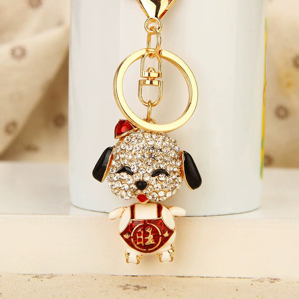 Wholesale Zinc Alloy Turtle Shaped Rhinestone Keychain For Women As Business Gift