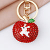 Wholesale Zinc Alloy Turtle Shaped Rhinestone Keychain For Women As Business Gift