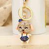 Wholesale Zinc Alloy Turtle Shaped Rhinestone Keychain For Women As Business Gift
