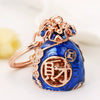 Wholesale Zinc Alloy Turtle Shaped Rhinestone Keychain For Women As Business Gift