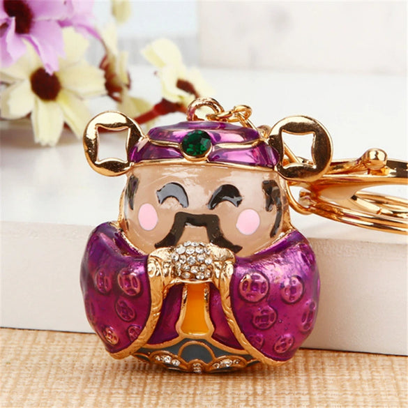 Wholesale Zinc Alloy Turtle Shaped Rhinestone Keychain For Women As Business Gift