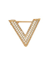 Wholesale Zinc Alloy Vshaped Letter Brooch Electroplated For Couple Fashion Accessories