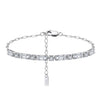Wholesale Zircon Bracelet S925 Sterling Silver Geometric Style Electroplated