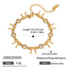 Wholesale Zircon Bracelet Stainless Steel Geometric Electroplated Jewelry For Women