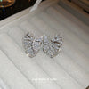 Wholesale Zircon Butterfly Earrings For Women Sweet Exquisite Light Luxury Elegant Inlaid Zircon