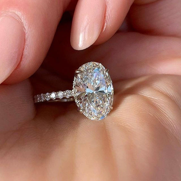 Wholesale Zircon Copper Geometric Business Style Women's Ring