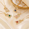Wholesale Zircon Diamond Love Bear Pendant Jewelry Fashion Style Twisted Chain